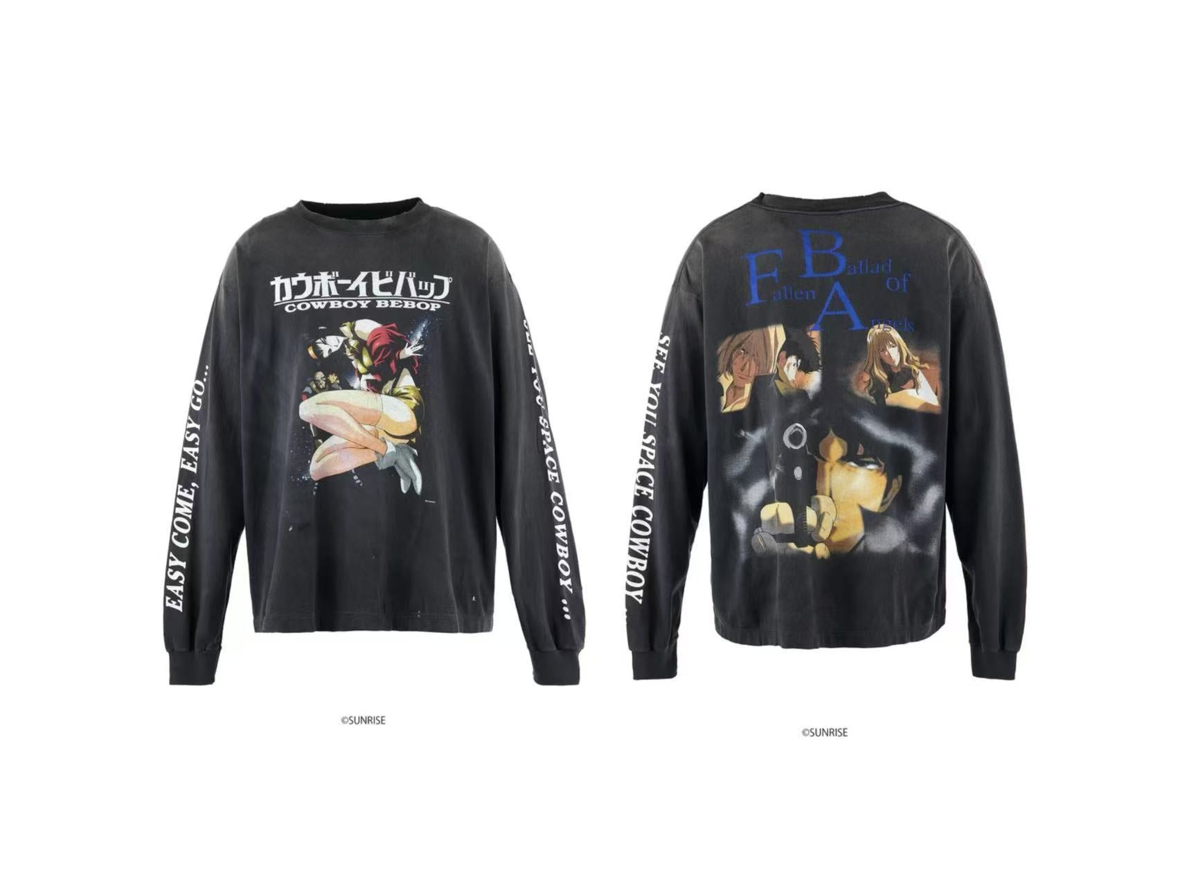 Saint Michael FBA Anime Photo Washed Long Sleeve