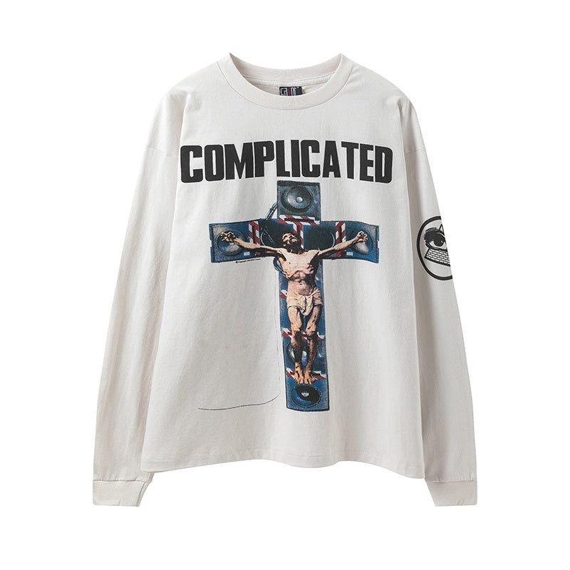 Saint Michael Complicated Cross Vintage Washed Long Sleeve