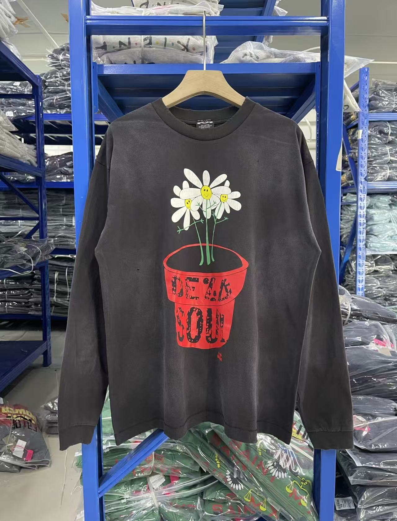Saint Michael Dead Soul Daisy Washed Long Sleeve