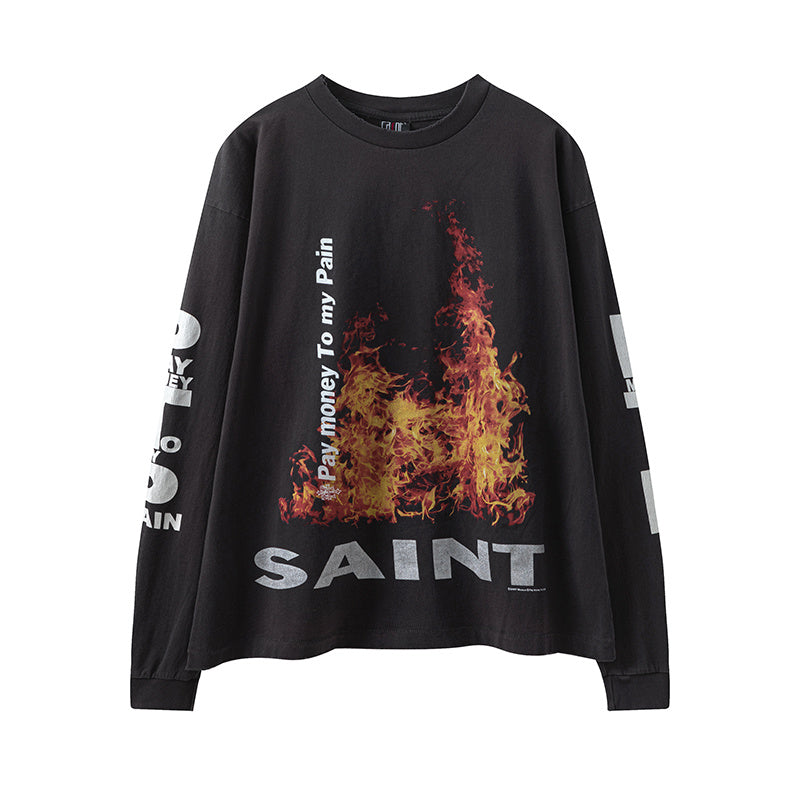 Saint Michael Fire Saint Vintage Washed Long Sleeve