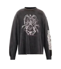 Saint Michael Angel Demon Vintage Long Sleeve