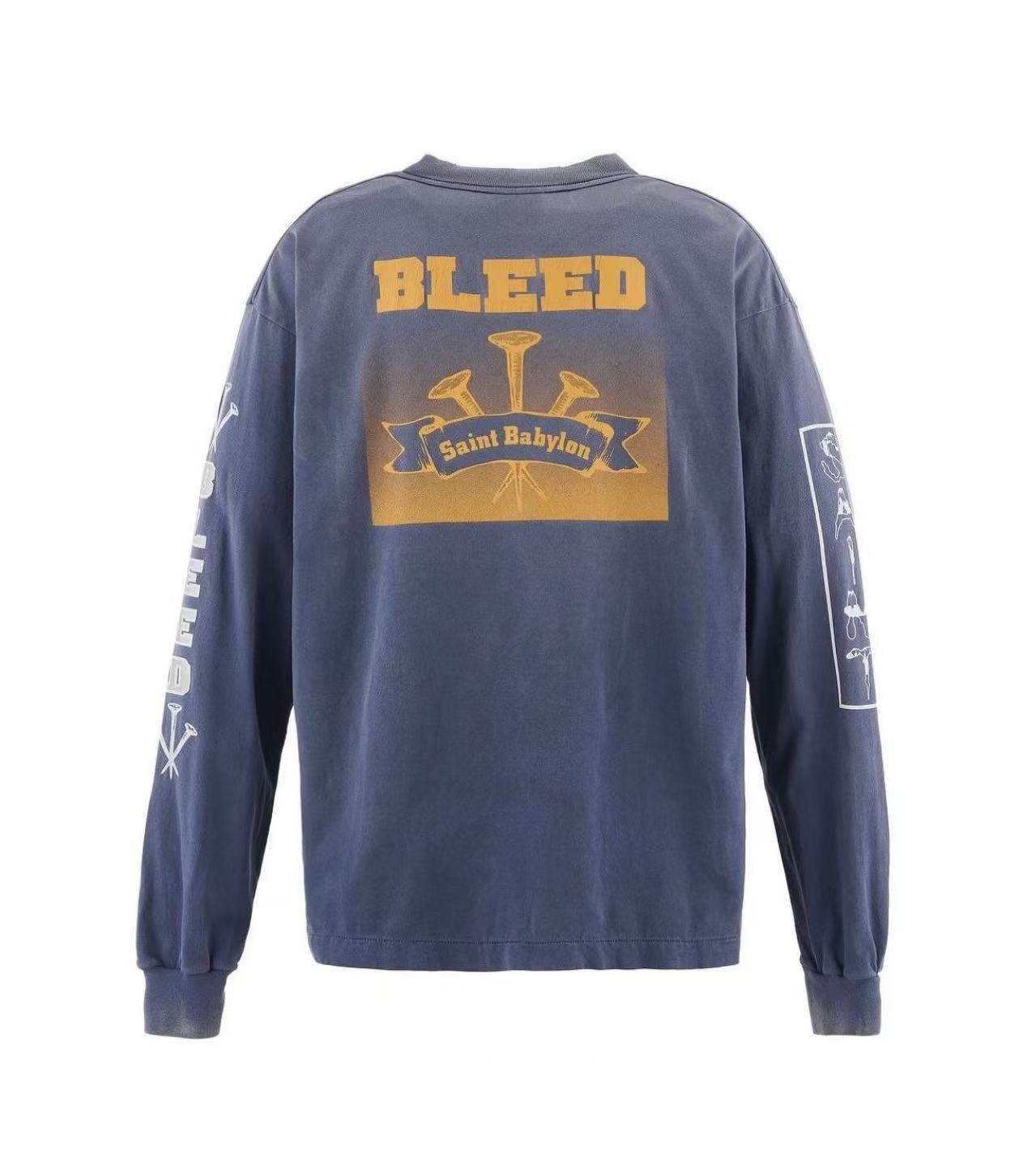 Saint Michael Blue Vintage Long Sleeve
