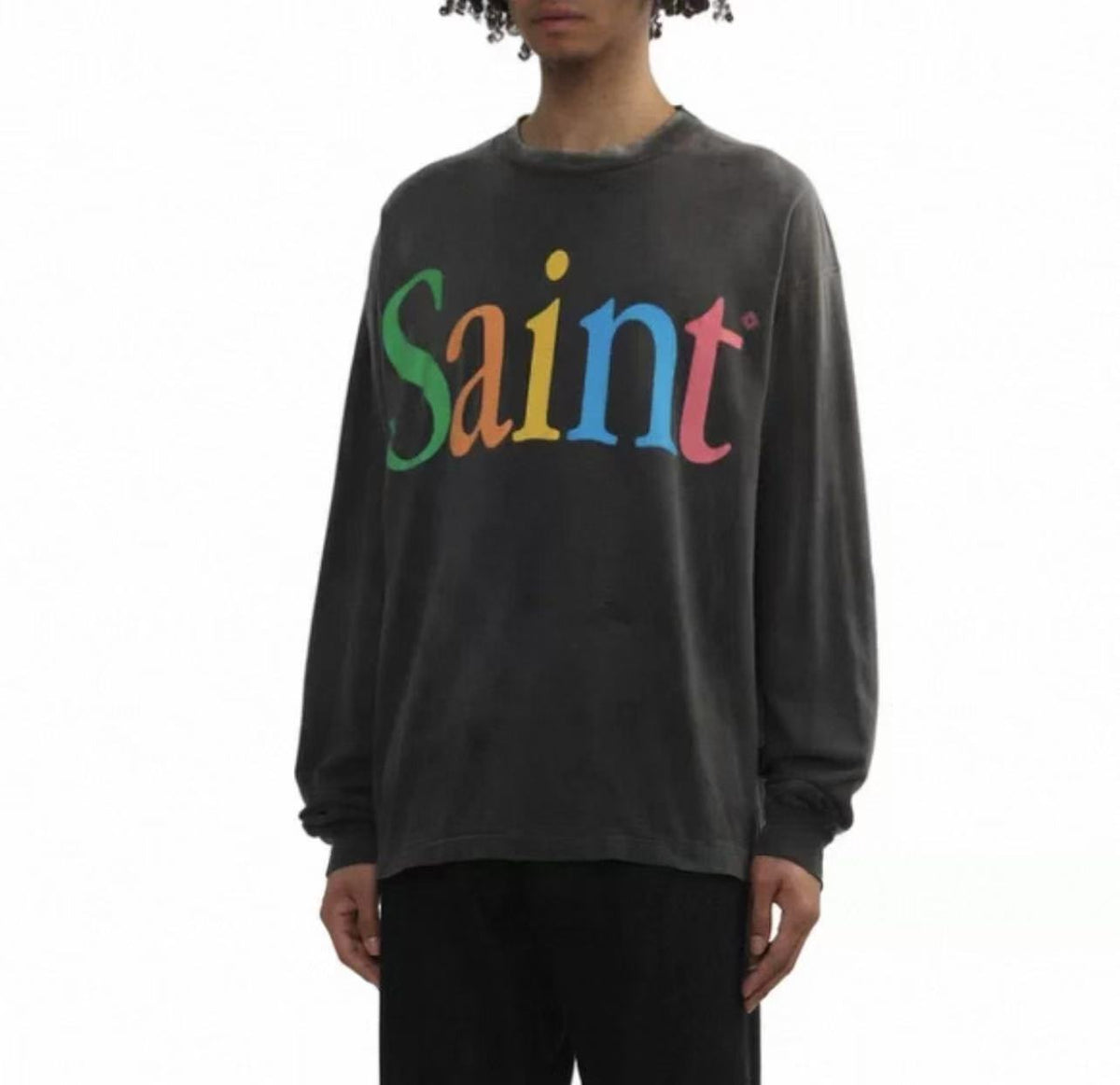 Saint Michael Multicolor Saint Logo Washed Long Sleeve