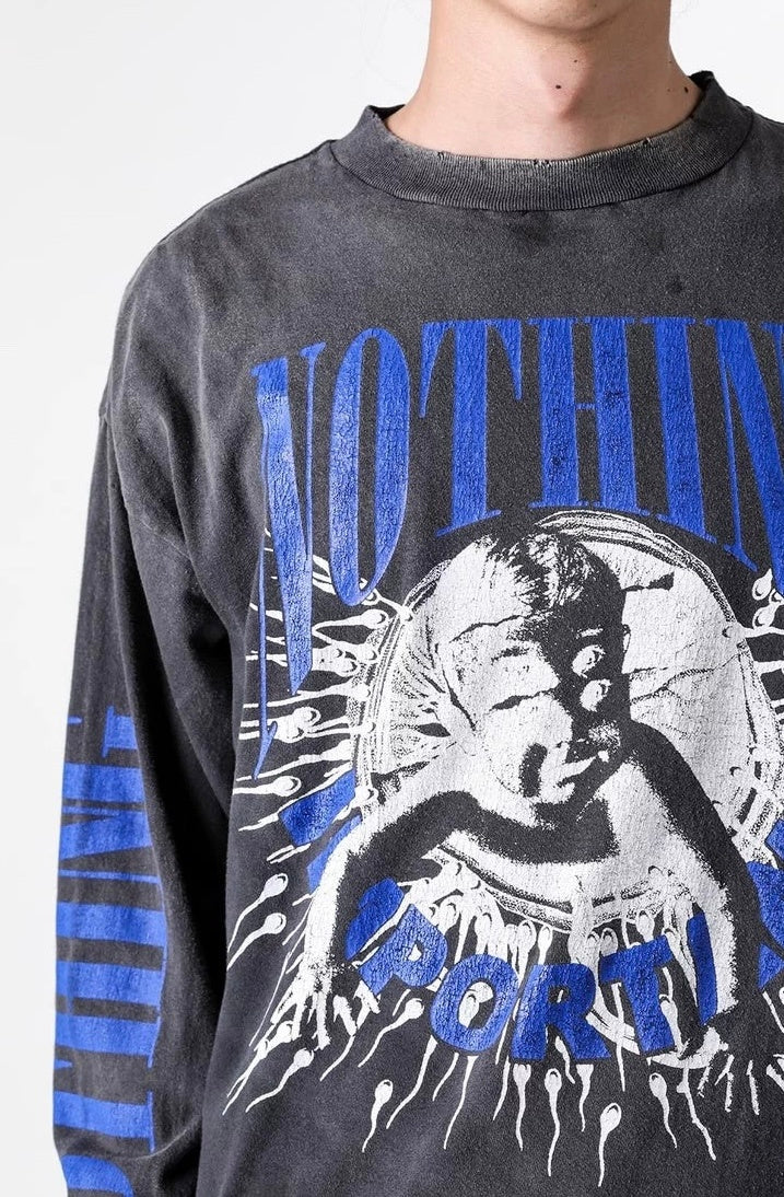 Saint Michael Nothing Important Vintage Long Sleeve
