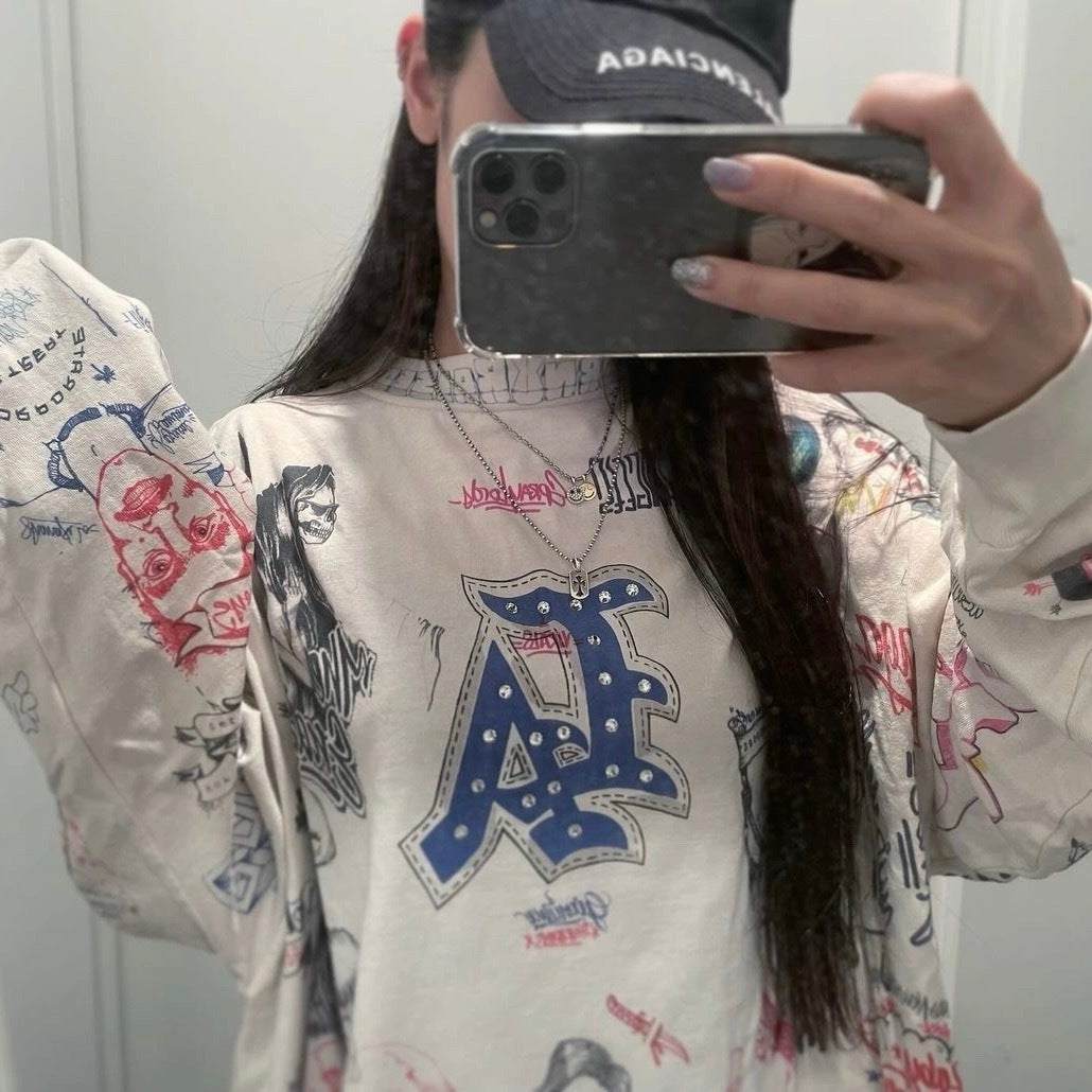 Saint Michael LA Graffiti Vintage Washed Long Sleeve