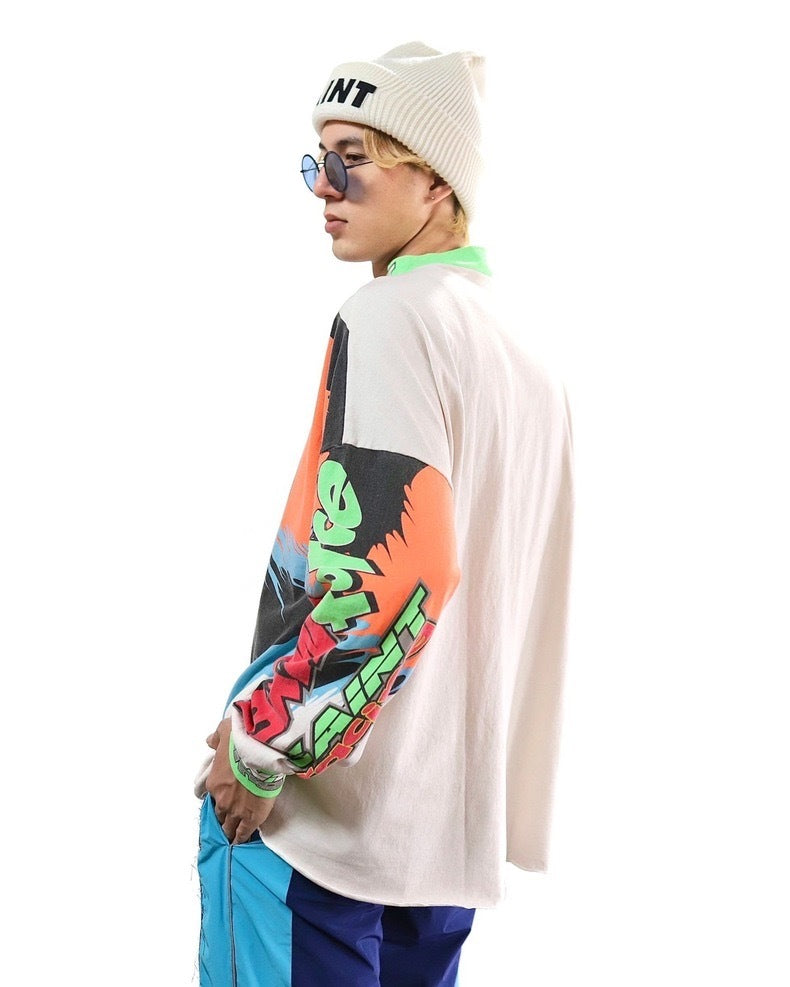 Saint Michael Saint Force Graffiti Vintage Washed Long Sleeve
