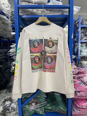 Saint Michael Clown Collage Vintage Long Sleeve