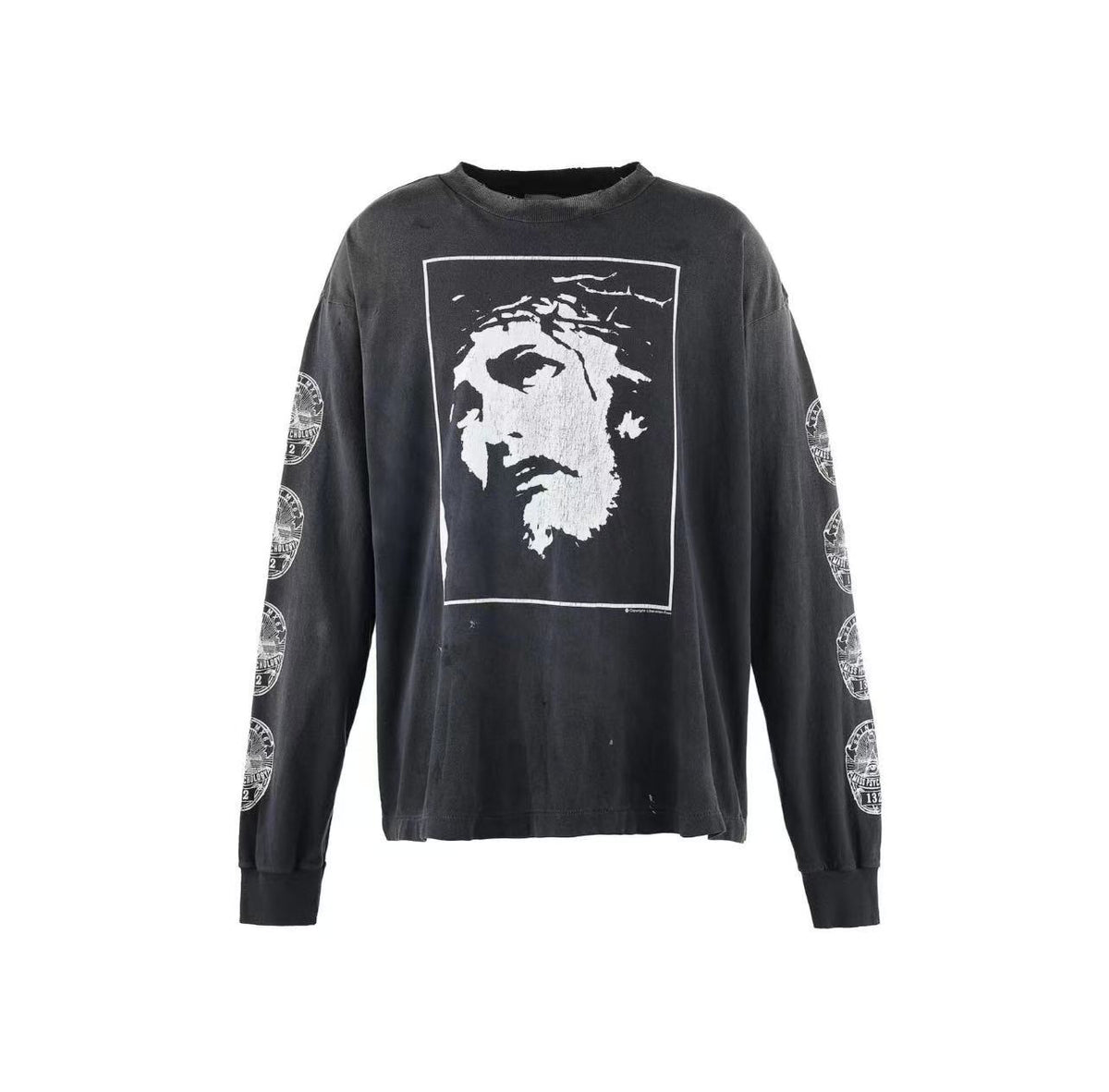 Saint Michael Sacred Love Saint Portrait Washed Long Sleeve