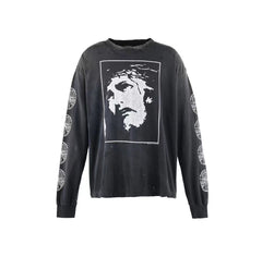 Saint Michael Sacred Love Saint Portrait Washed Long Sleeve