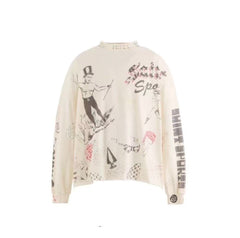 Saint Michael Sketch Doodle Vintage Long Sleeve
