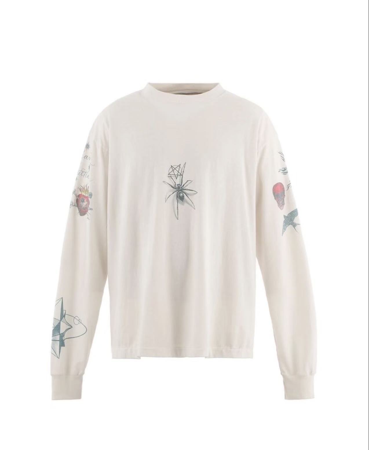 Saint Michael Tattoo Art Vintage Long Sleeve