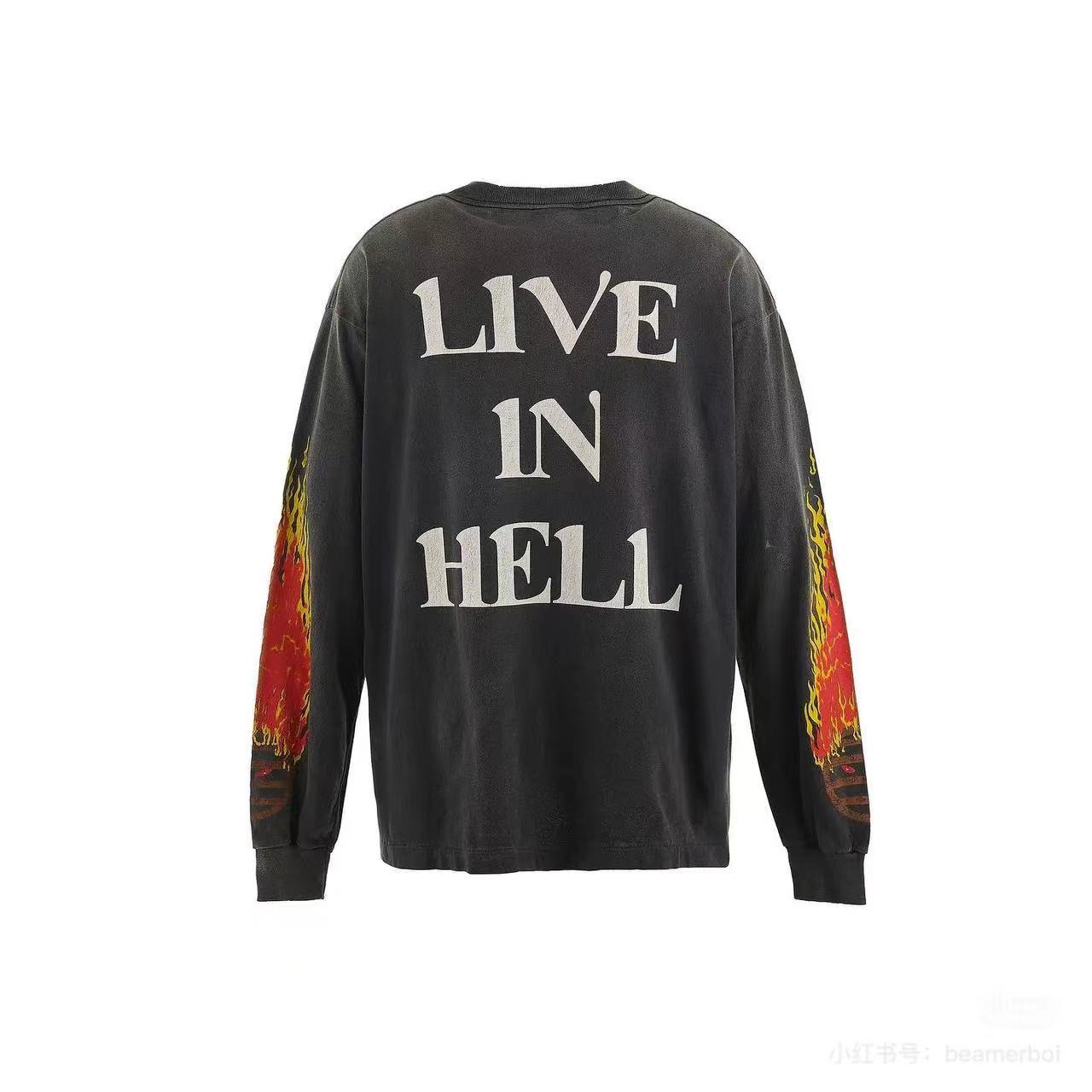 Saint Michael Live In Hell Fire Vintage Long Sleeve