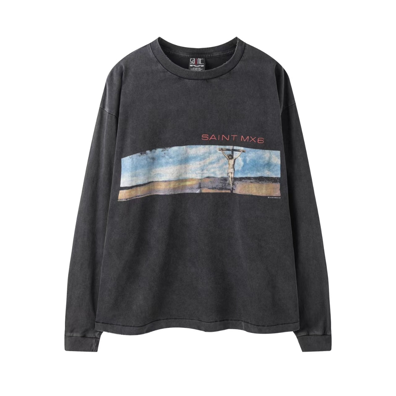 Saint Michael Desert Landscape Vintage Washed Long Sleeve