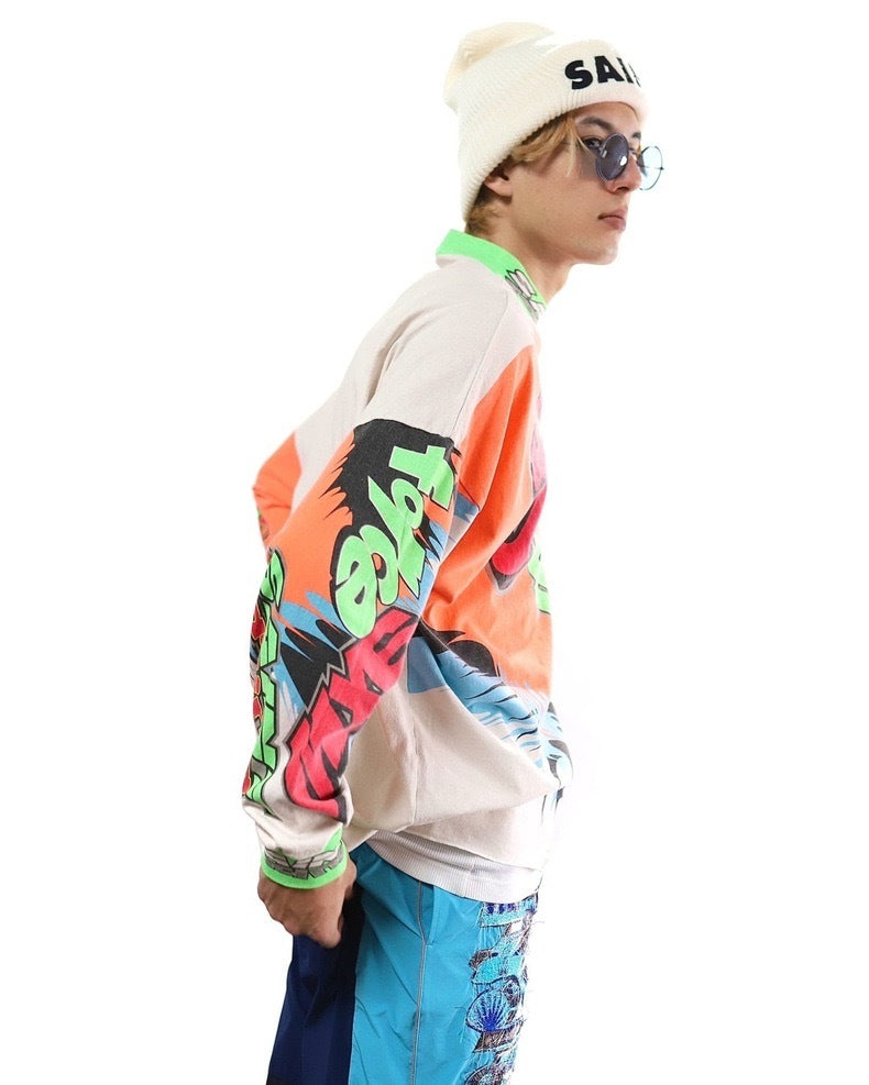 Saint Michael Saint Force Graffiti Vintage Washed Long Sleeve