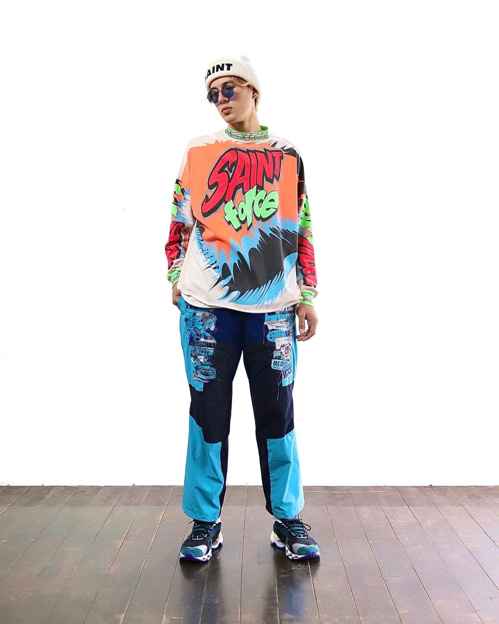 Saint Michael Saint Force Graffiti Vintage Washed Long Sleeve
