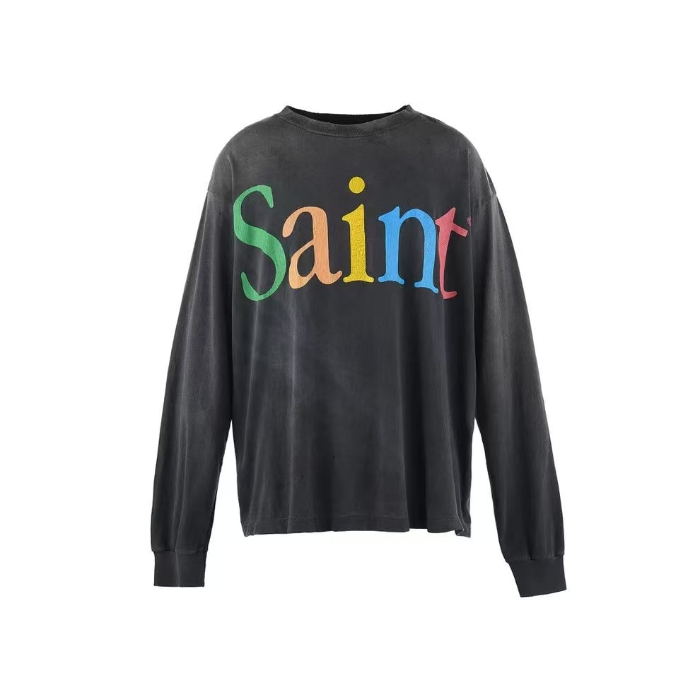 Saint Michael Multicolor Saint Logo Washed Long Sleeve