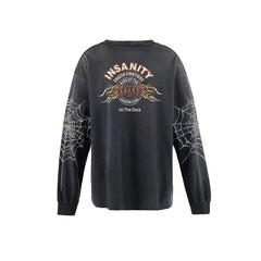 Saint Michael Insanity Spider Web Washed Long Sleeve