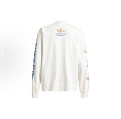 Saint Saint Is Life White Graphic Washed Long Sleeve