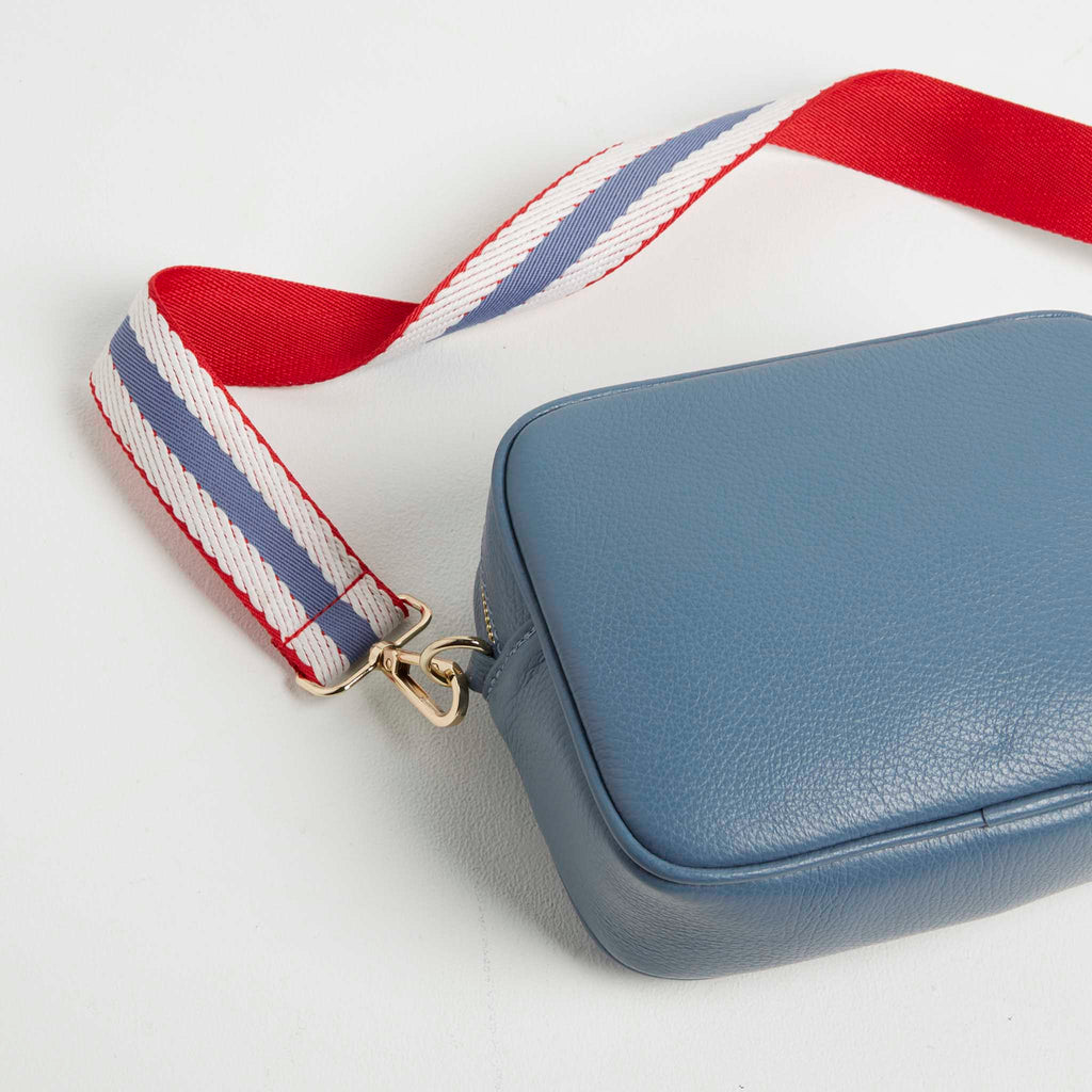 Crossbody Strap - Nautical Stripes (Gold Hardware)