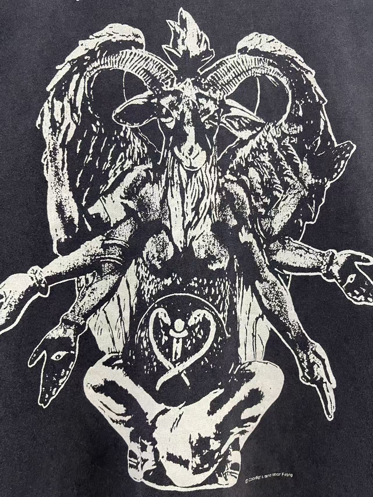 Saint Michael Angel Demon Vintage Long Sleeve