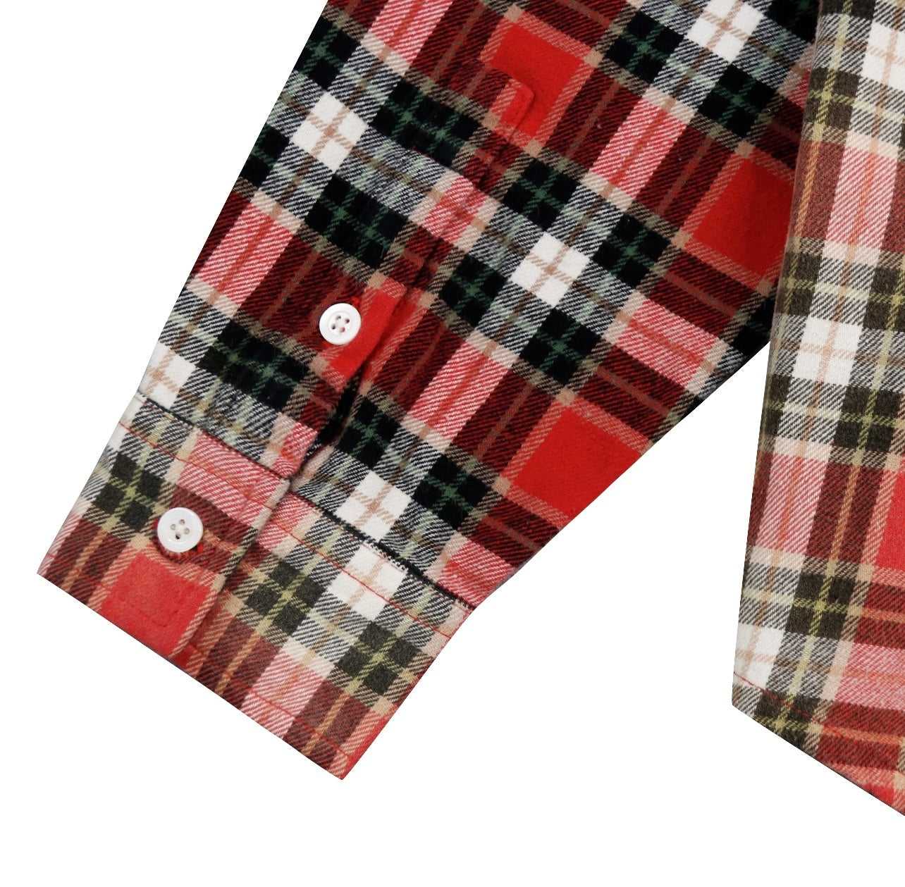 False Perception Smiley Red Plaid Shirt