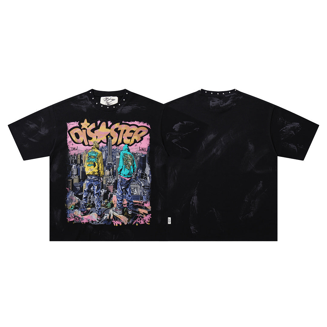BKYS Disaster City Graffiti Graphic Tee