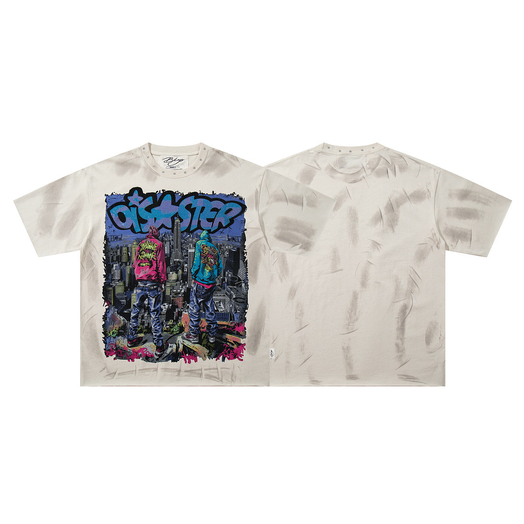 BKYS Disaster City Graffiti Graphic Tee