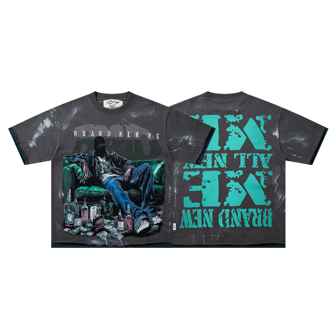 BKYS Ski‑Mask Streetwear T‑Shirt