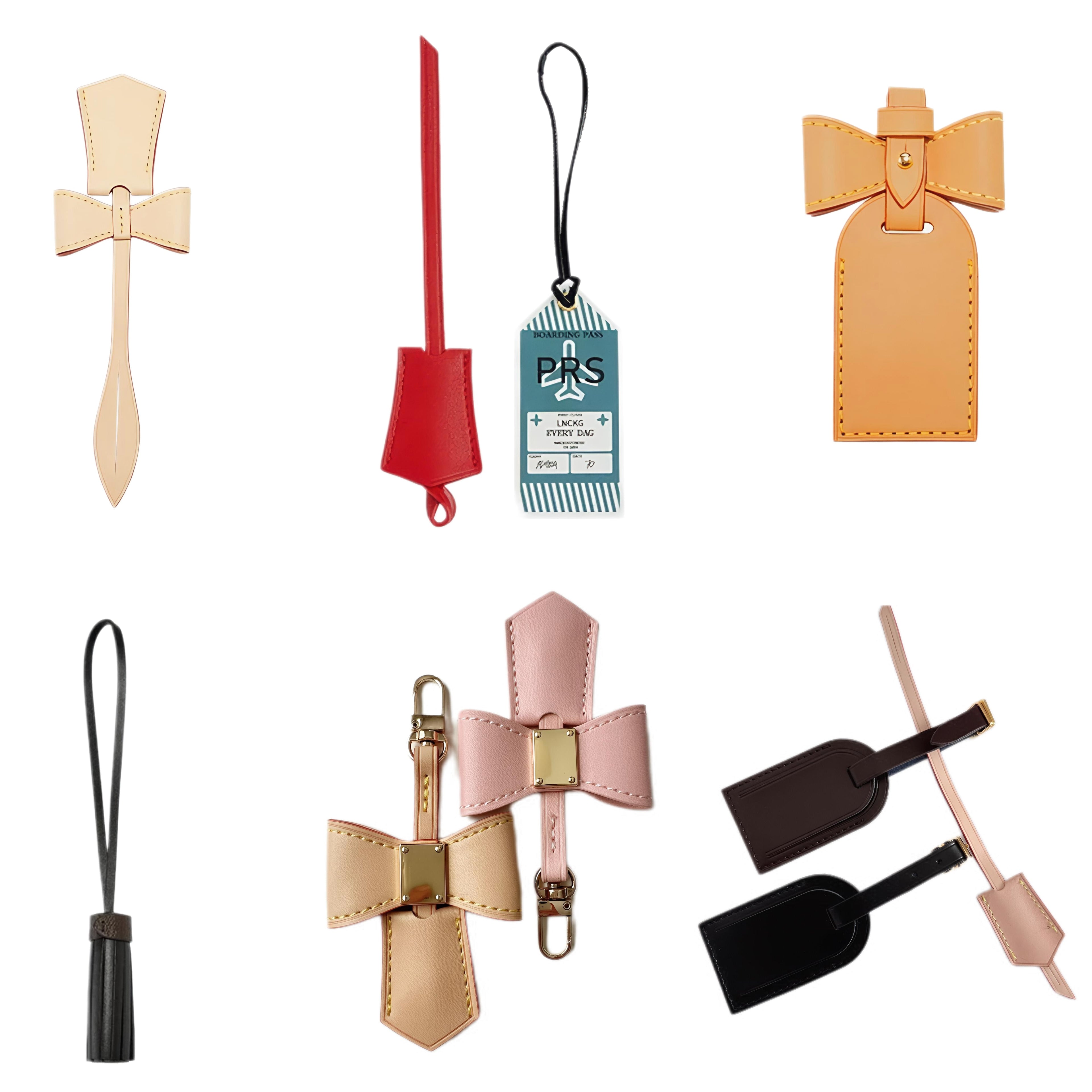 Bow Leather Luggage Tag and Clochette Replacement