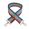 Crossbody Strap - Rainbow Stripe (Gold Hardware)