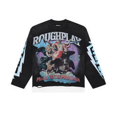 Rough Play Religious Angel Distressed Tee