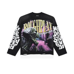 Rough Play Zombie Skull Graphic Tee