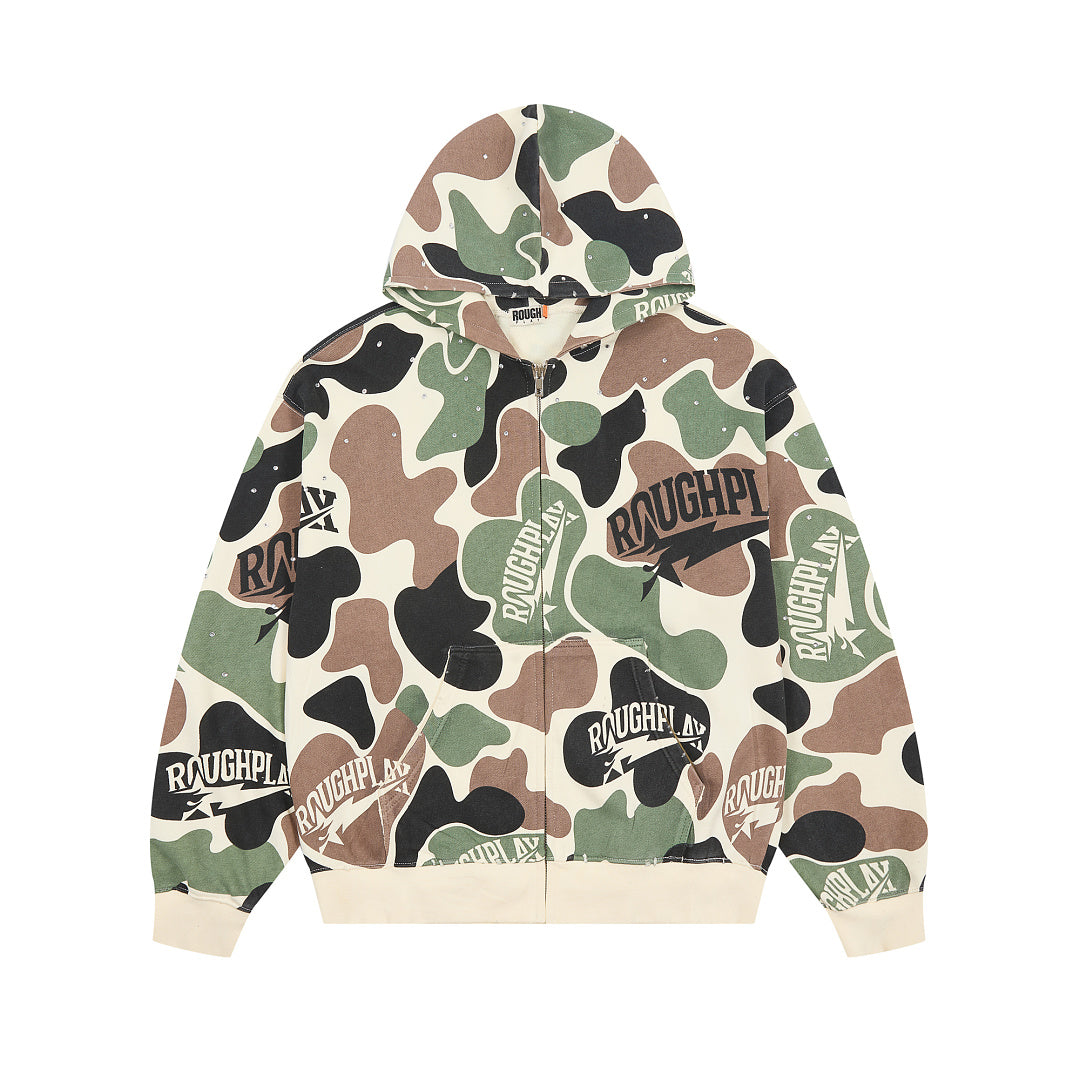 RoughPlay Camo Zip Hoodie