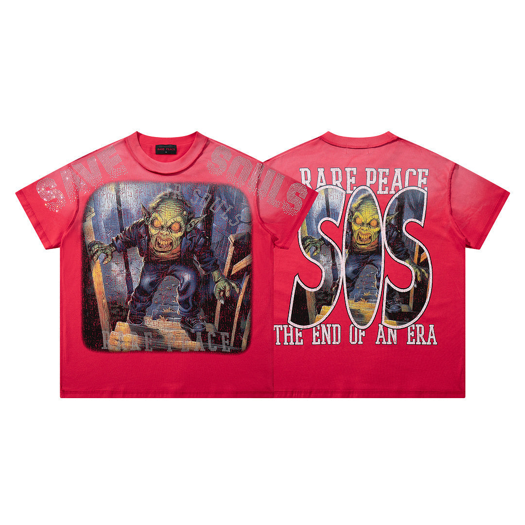 RARE PEACE Zombie Monster Tee
