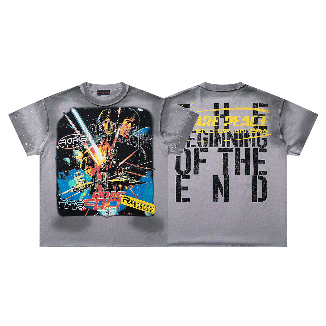 RARE PEACE Space Movie Poster Tee