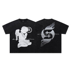 SUPPLY Praying Cherub Gothic Graphic Tee