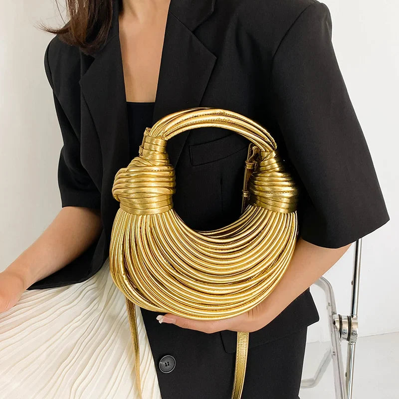 2025 New Gold Luxury Handbag for Women – Elegant Designer-Style Evening Bag
