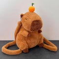 Cute Soft Plush Capybara Backpack for Girls – Kawaii Animal Mini Backpack