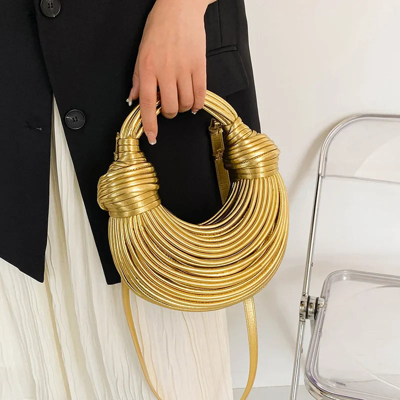2025 New Gold Luxury Handbag for Women – Elegant Designer-Style Evening Bag