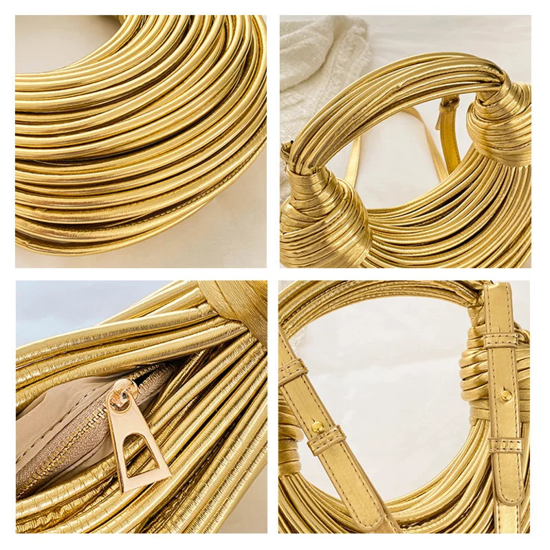 2025 New Gold Luxury Handbag for Women – Elegant Designer-Style Evening Bag