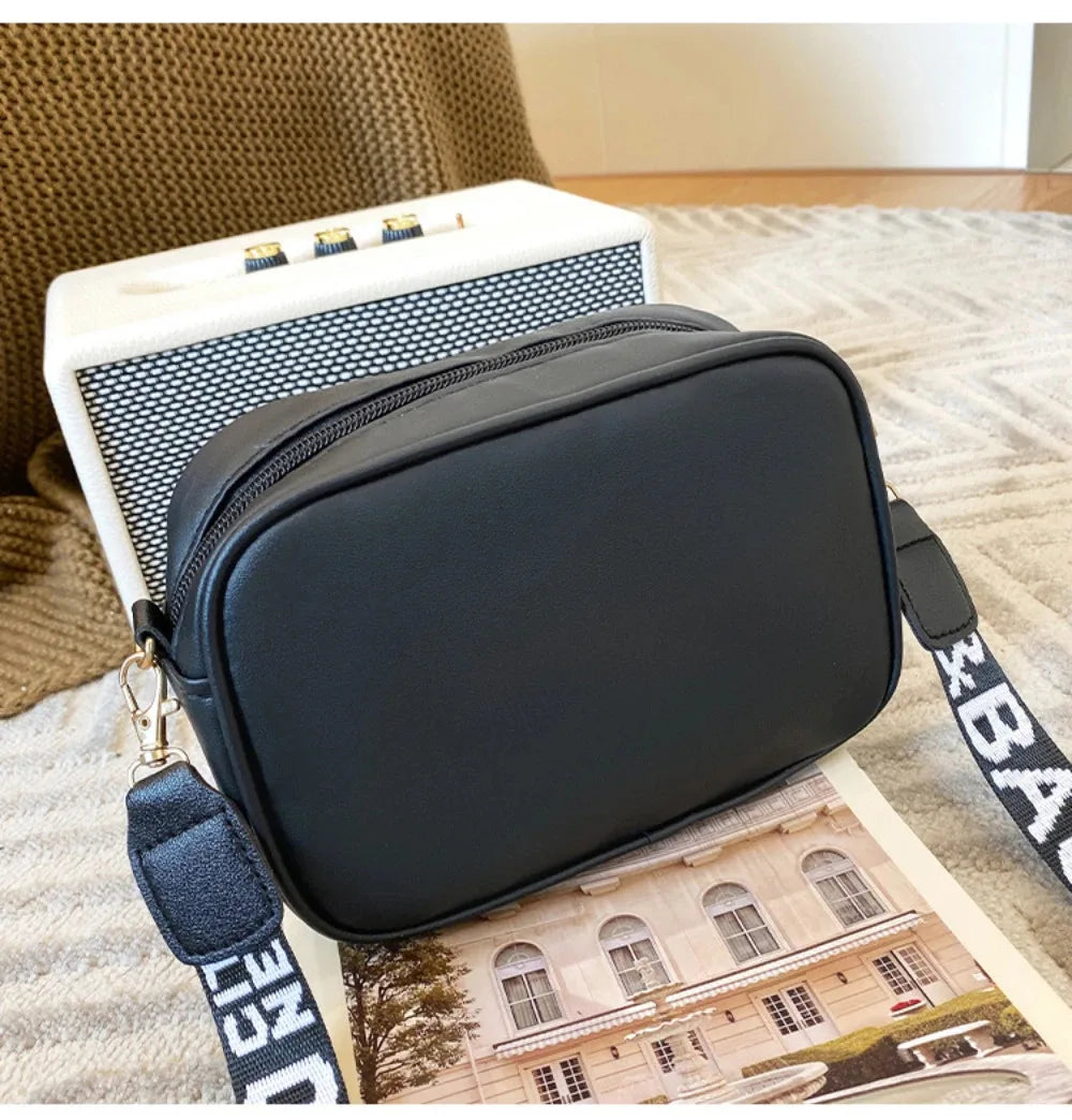 Women's High Quality PU Leather Rolling Strip Handbag – Elegant Structured Bag