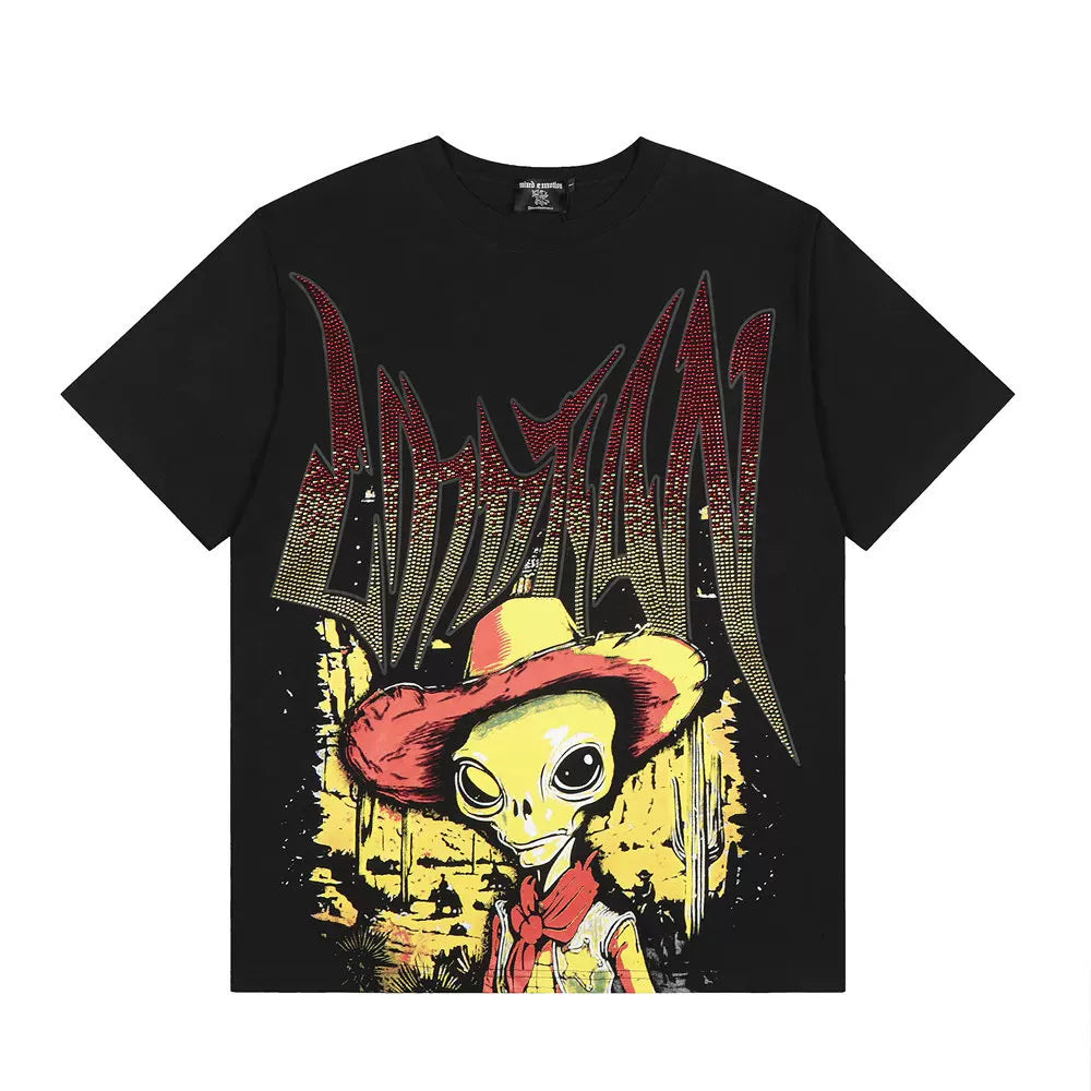 MIXED EMOTION Cowboy Alien Graphic Tee