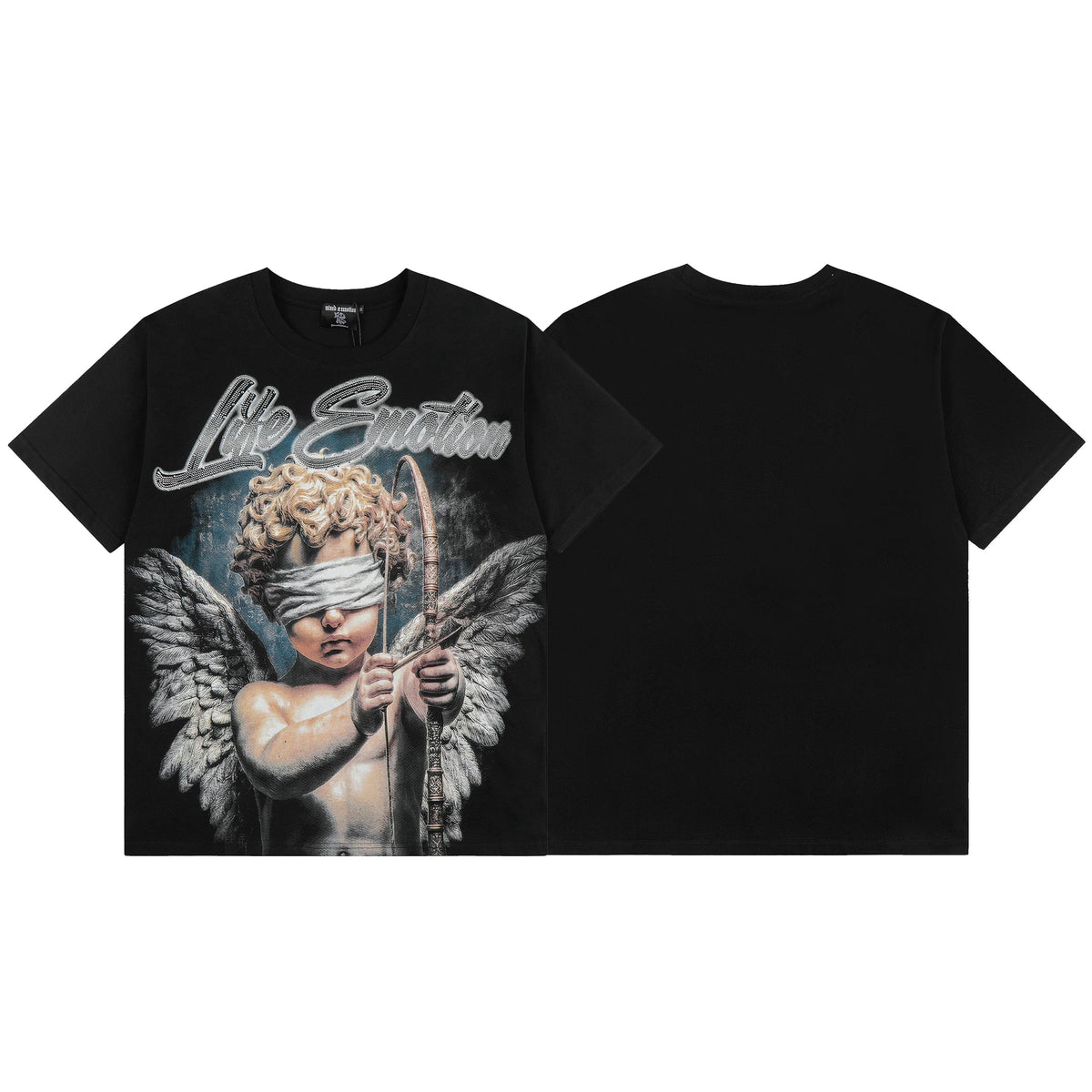 MIXED EMOTION Blindfolded Angel Graphic Tee