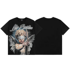 MIXED EMOTION Blindfolded Angel Graphic Tee