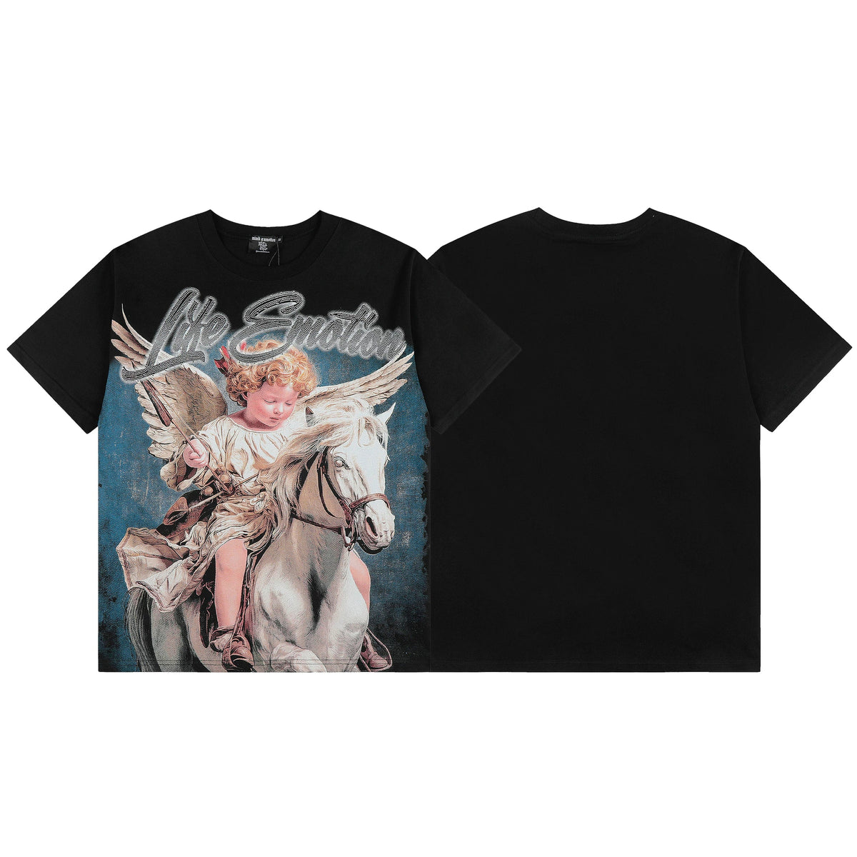 MIXED EMOTION Angel‑On‑Horse Graphic Tee