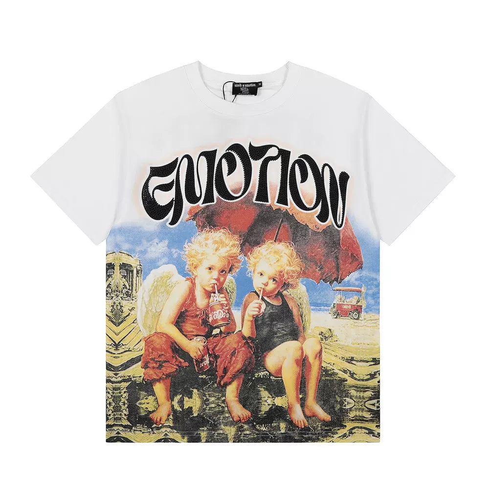 MIXED EMOTION Beach Angels Graphic Tee