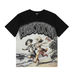MIXED EMOTION Running Cherubs Graphic Tee