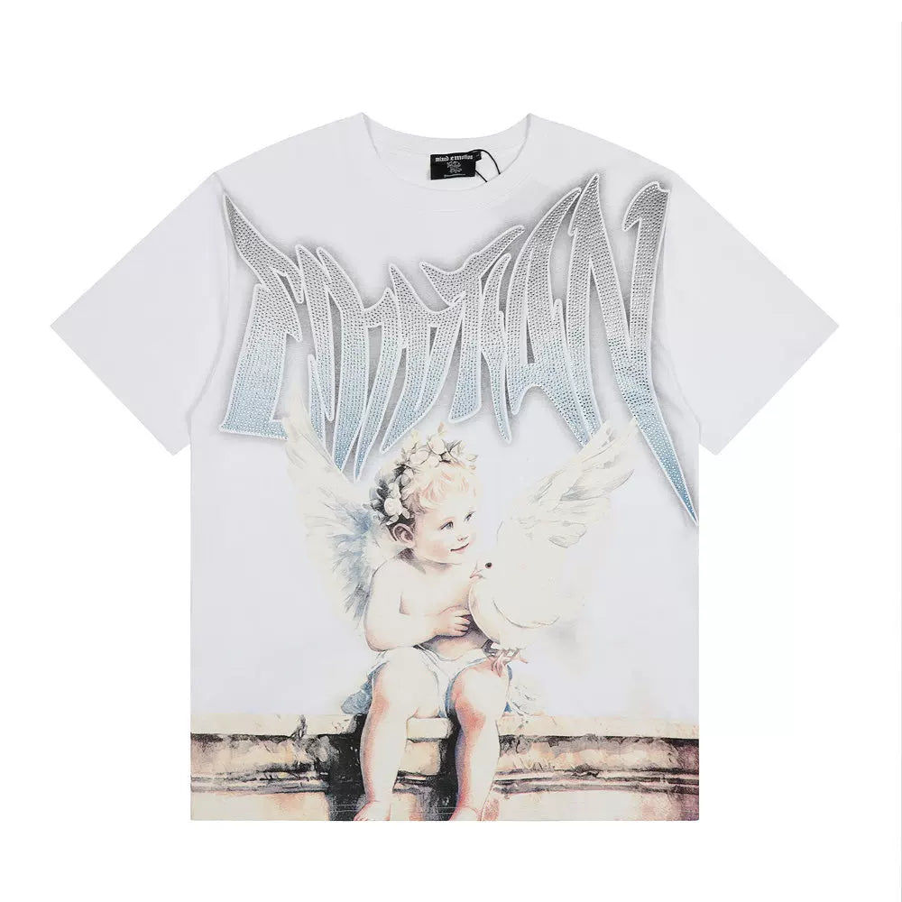 MIXED EMOTION Cherub & Dove Graphic Tee