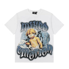 MIXED EMOTION Blindfolded Cherub Graphic Tee