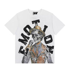 MIXED EMOTION Singer‑Skull Graphic Tee